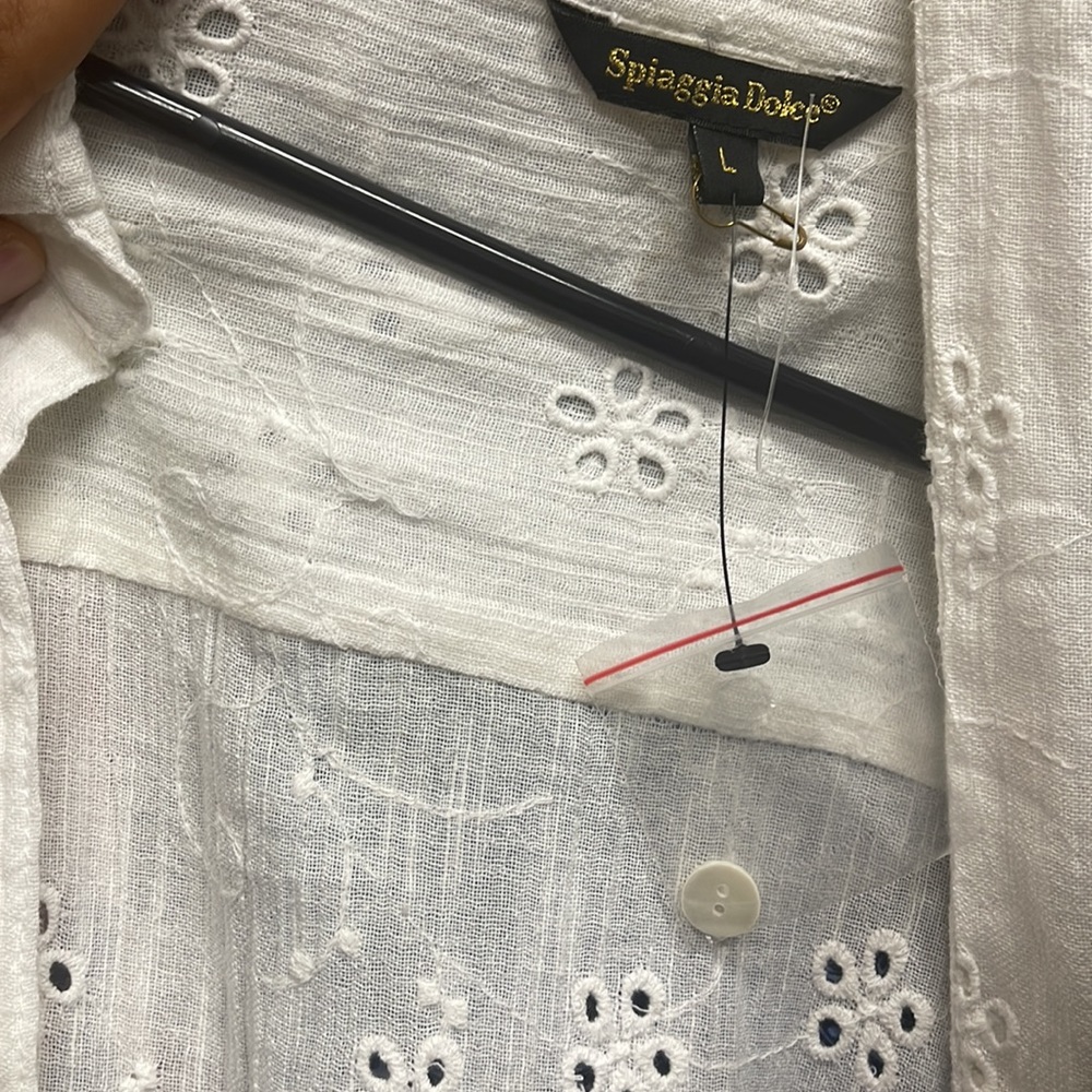 Dress with buttons and belt - Picture 5 of 5